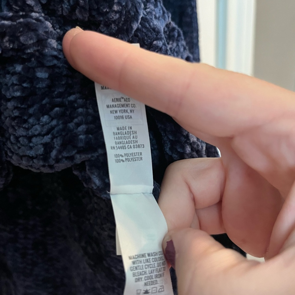 Offline By Aerie Chenille Striped Oversized Slouchy Off The shoulder Sweater - Picture 6 of 6